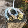 Aquamarine & charm bracelet