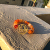 Balance Harmony Unity charm & carnelian bracelet