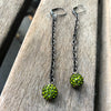 Ball & chain link earrings