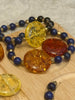 Amber & Lapis Lazuli bracelet