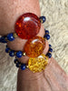 Amber & Lapis Lazuli bracelet