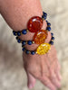Amber & Lapis Lazuli bracelet
