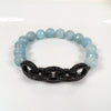 Aquamarine & Chain Link Bracelet