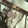 Rose quartz & gold earrings!  Pretty in  Pink!