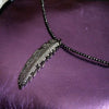 Feather pendant necklace