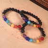 Mala Inspired Essential Oil Diffuser Lava Bead + Chakras Yoga and Meditation Bracelet