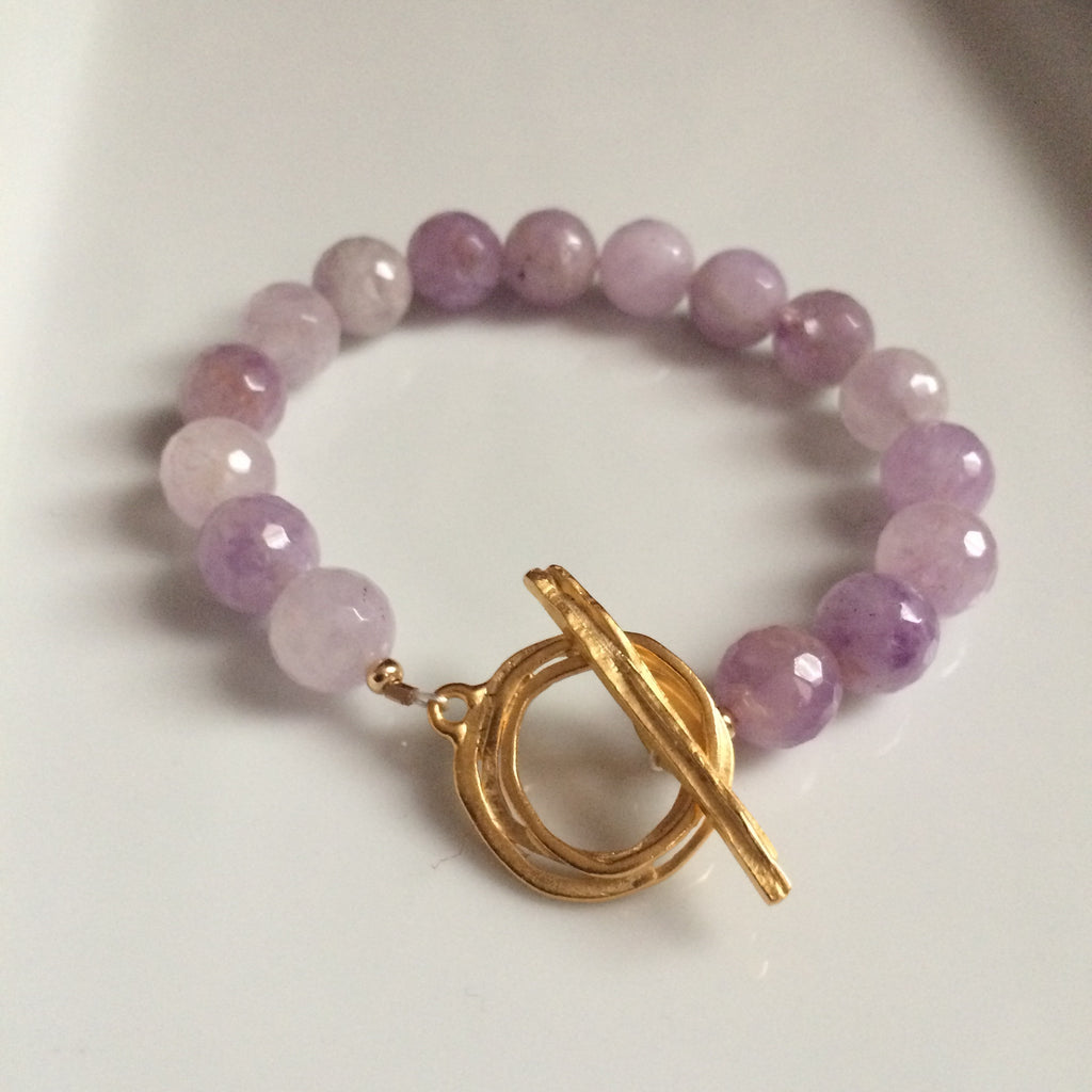 Gold & Amethyst Bracelet