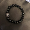Skull & onyx bracelet