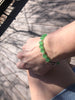 Green crystal & Pearl bracelet