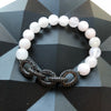 Rose Quartz & Chain Link Bracelet