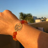 Balance Harmony Unity charm & carnelian bracelet